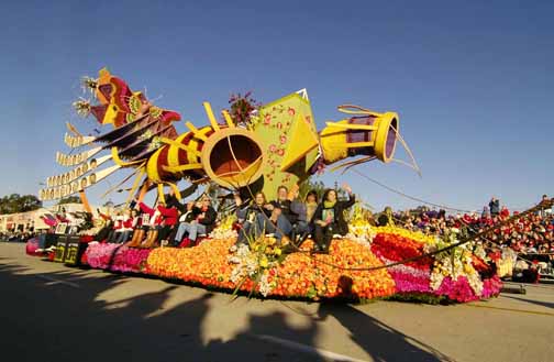 The late Amanda Seraphin, who grew up in Pacific Palisades, was one of 60 organ donors honored on Donate Life's Rose Parade float, which won the 2011 Theme Trophy on Saturday. Photo: Scott Weersing/Donate Life
